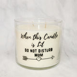 CUSTOMIZE: When this Candle is Lit